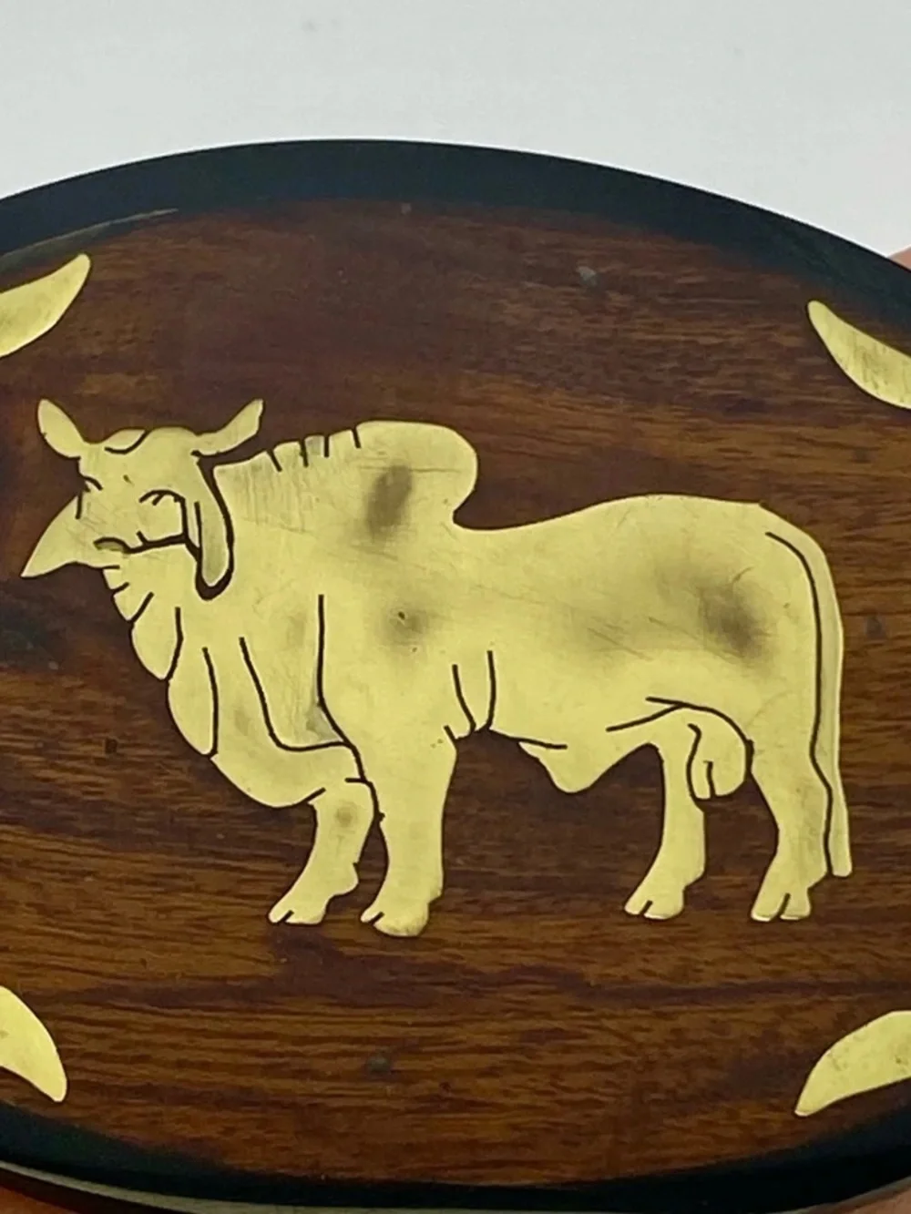 Vintage Brahman Bull Belt Buckle Handcrafted item Circa 1970's